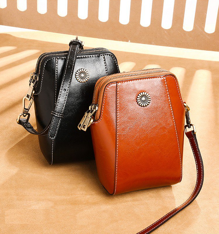City Chic™ - Stylische Mini Crossbody Tasche aus Leder