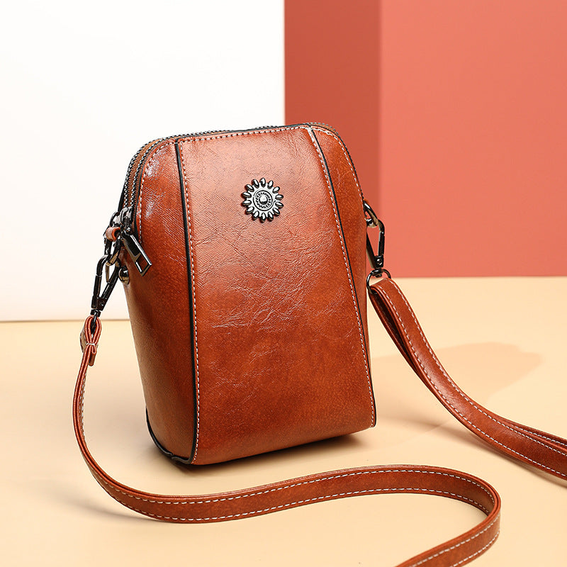 City Chic™ - Stylische Mini Crossbody Tasche aus Leder