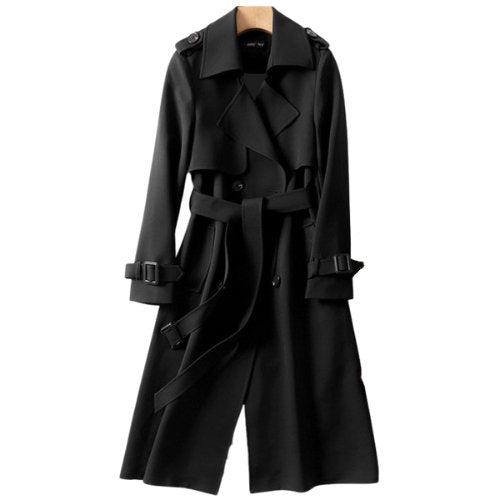 DELILAH - Stilvoller und langer Trenchcoat mit Gürtel