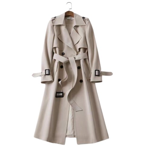 DELILAH - Stilvoller und langer Trenchcoat mit Gürtel