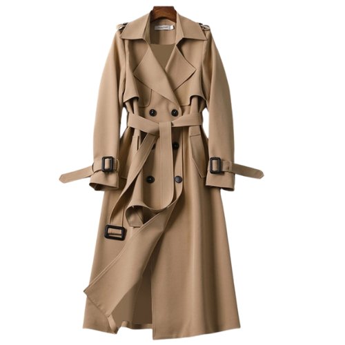 DELILAH - Stilvoller und langer Trenchcoat mit Gürtel