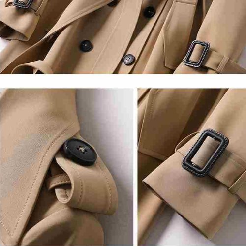 DELILAH - Stilvoller und langer Trenchcoat mit Gürtel